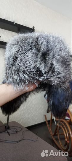 Шапка из чернобурки женская