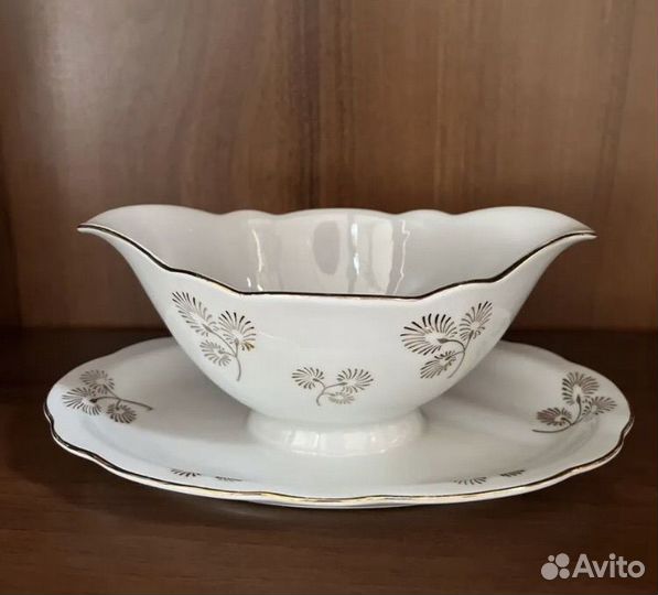 Соусник фарфоровый, винтаж, Чехия, Германия