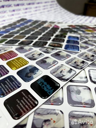 3D наклейки стикеры с Вашим дизайном опт