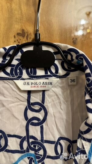 Рубашка женская белая us polo