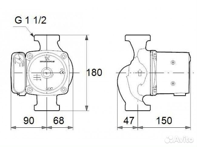 Насос циркуляционный Grundfos