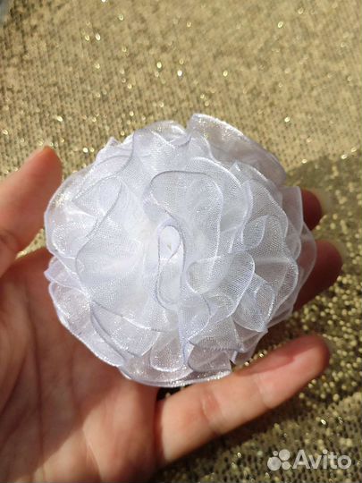 Бантики белые для девочек