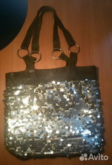 Сумка шоппер кожа Италия б/у хорошая
