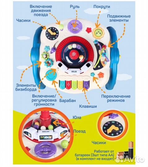 Развивающий игровой музыкальный столик