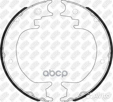 FN0651-nibk колодки барабанные ручника Lexus R