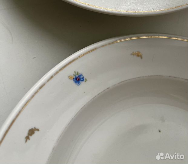 Тарелки Дулево Вербилки Kahla 1950-е