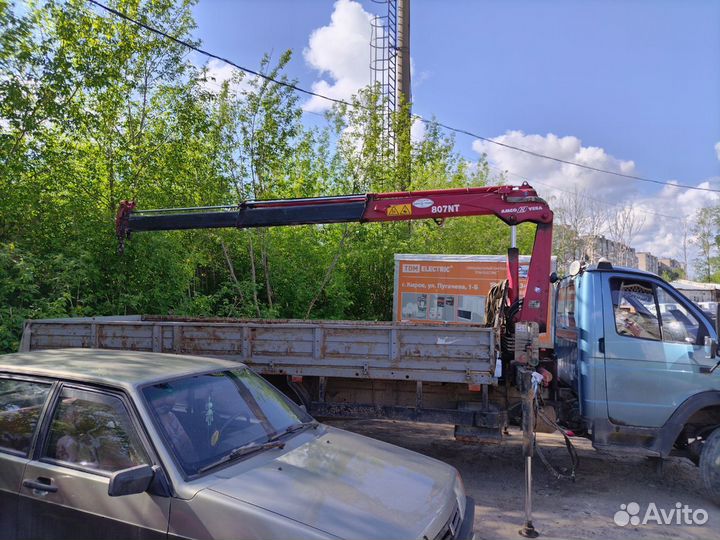Услуги манипулятора стрела 2.5 т, 6.2 м, борт 4 т