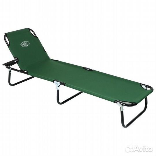 Раскладушка туристическая, с регулируемой спинкой