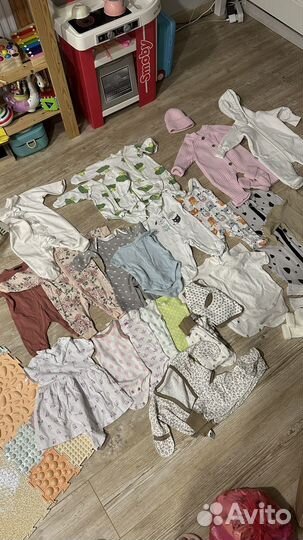 Детсткие вещи пакетом 56-62 до 68