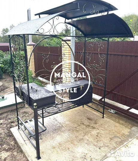 Мангал с крышей