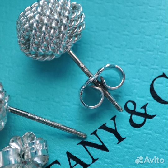Tiffany TwistKnot Earrings Серьги Оригинал Новые