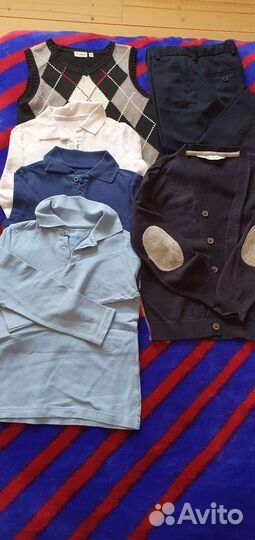 Школьные рубашки поло жилетка кардиганы брюки