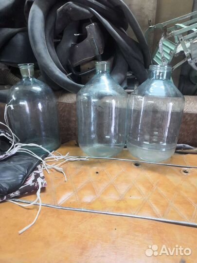 Бутыль 10 литров стекло