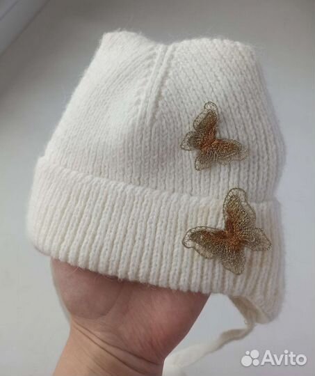 Шапка для девочки демисезонная