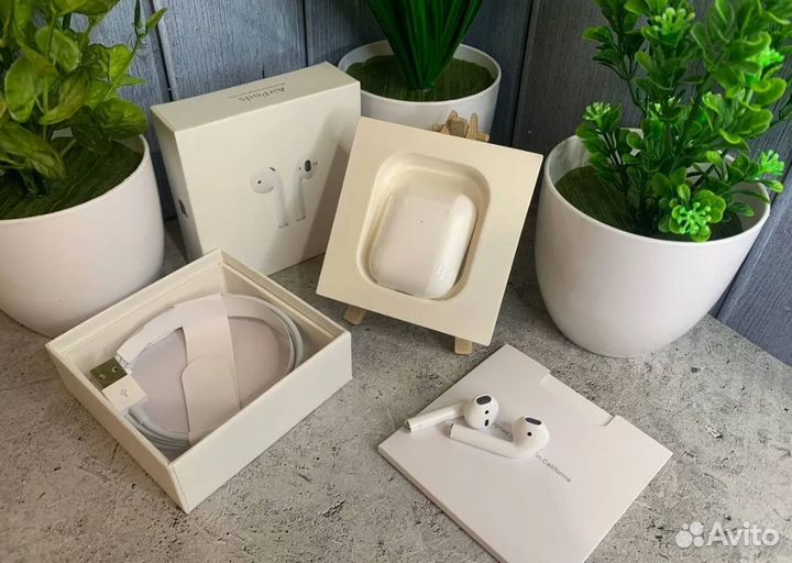 Наушники AirPods 2 / 3 / Pro 2 + чехол, гарантия