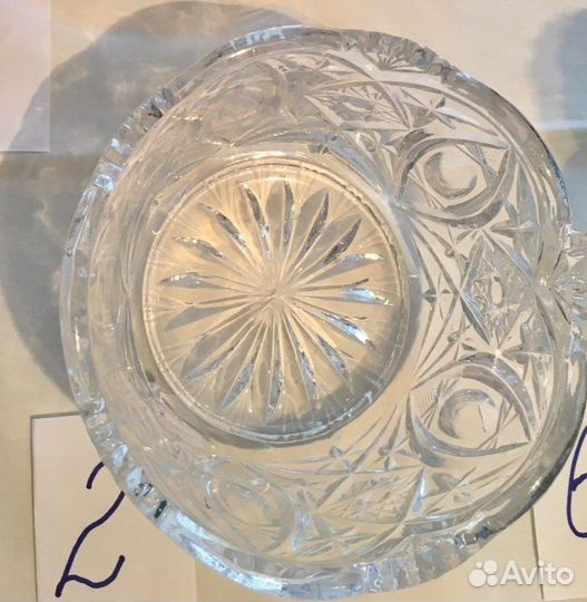 Салатница хрустальная СССР