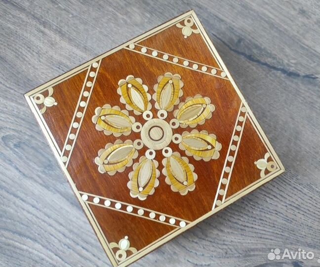 Шкатулка деревянная СССР