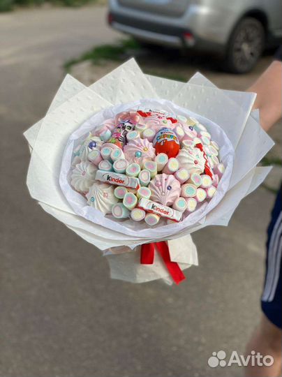 Сьедобный букет для девочки к 1 сентября