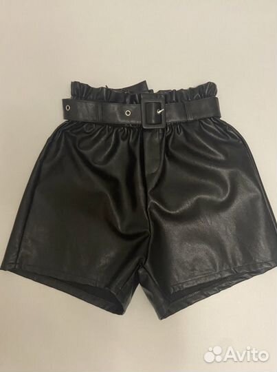 Шорты эко кожа