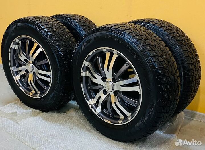 Литые диски R15 4х100 с шинами Dunlop