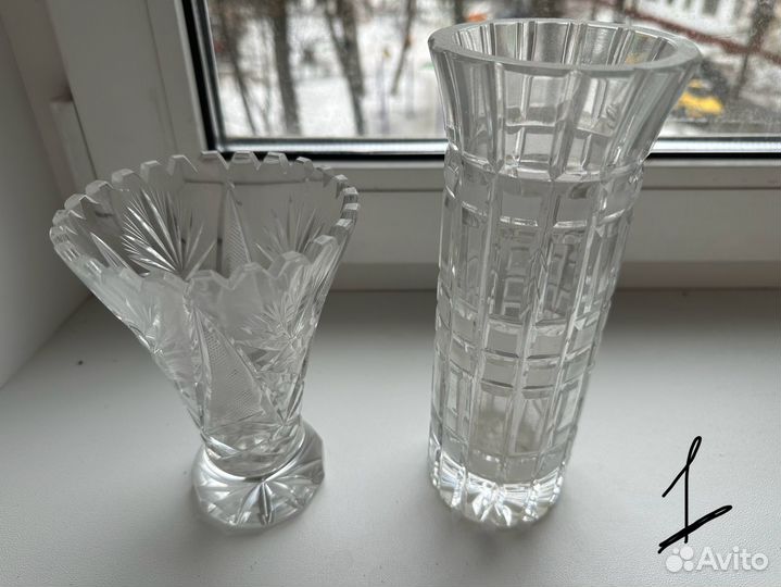 Ваза хрустальная СССР ассортимент