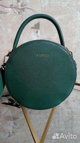 Женская сумка круглая