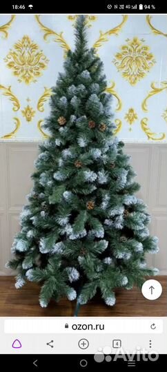 Елка искусственная заснеженная новая