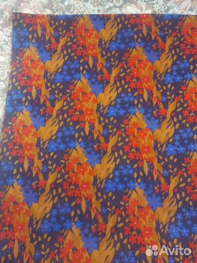 Ткань фланель СССР Красная Талка винтаж