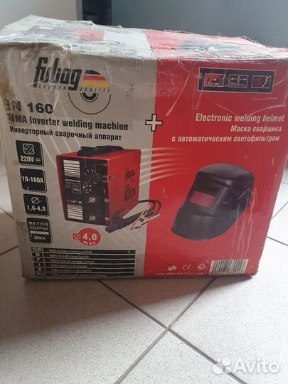Набор сварщика - сварка fubag 160 + маска
