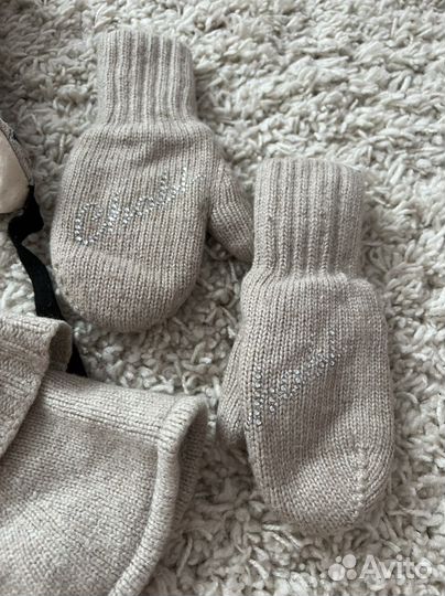 Комплект шапка, шарф и варежки Chobi