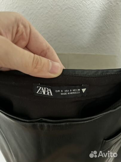 Кожаный сарафан zara