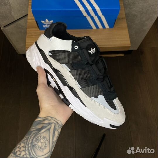 Кроссовки Adidas NiteBall Black/White/Silver