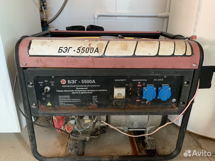 Бензиновый генератор бег 5500А