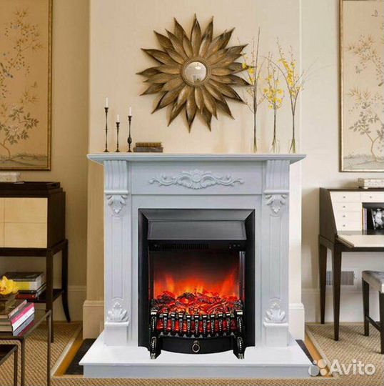 Электрокамин Мальта с очагом Fobos BR