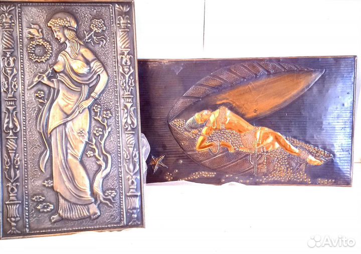 Картина - чеканка СССР