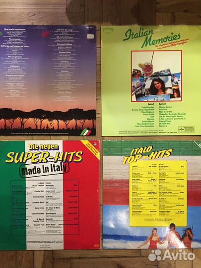 Пластинки сборники Италия