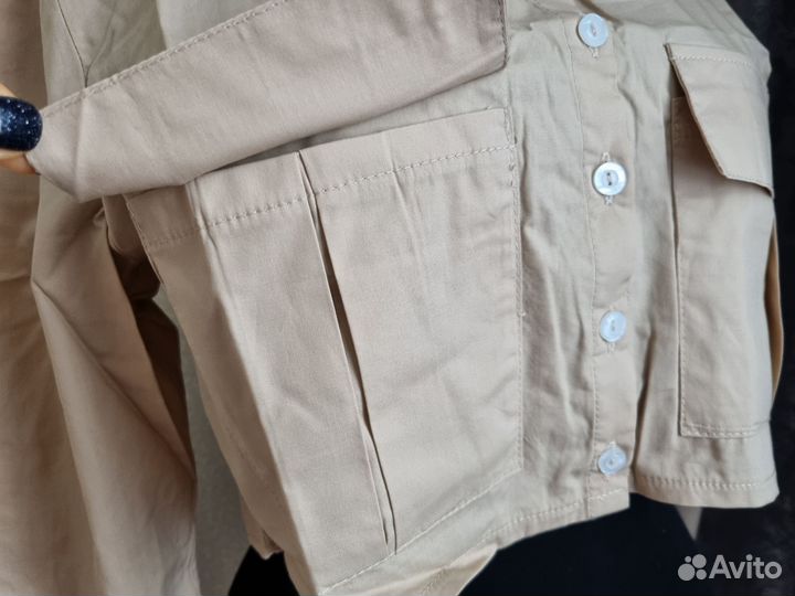 Укороченная рубашка новая 44 46