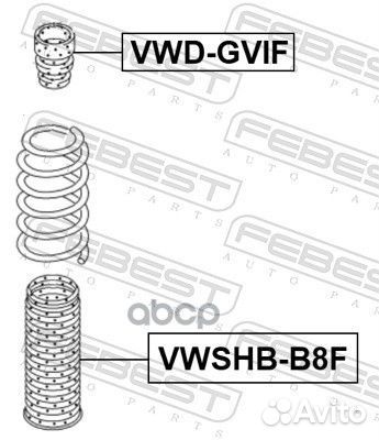 Пыльник амортизатора перед прав/лев vwshbb8F
