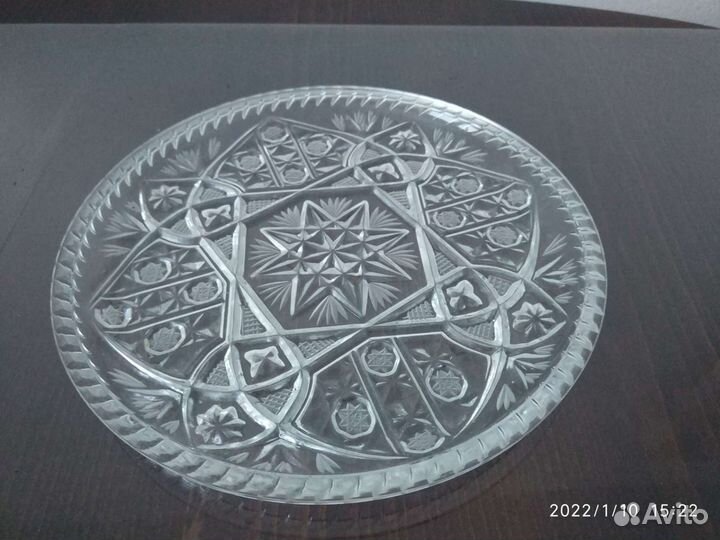 Блюдо и хрусталь советский