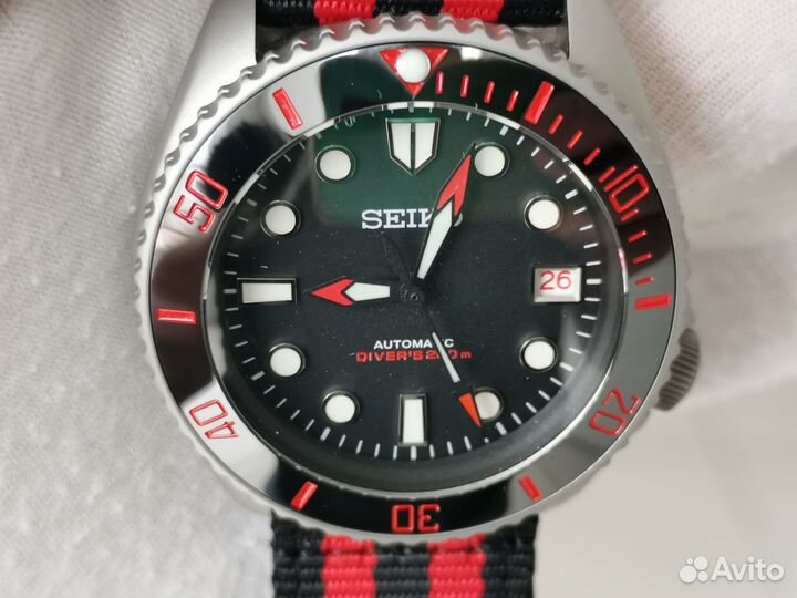 Часы Seiko SKX007 Vampire mod новые ручная сборка