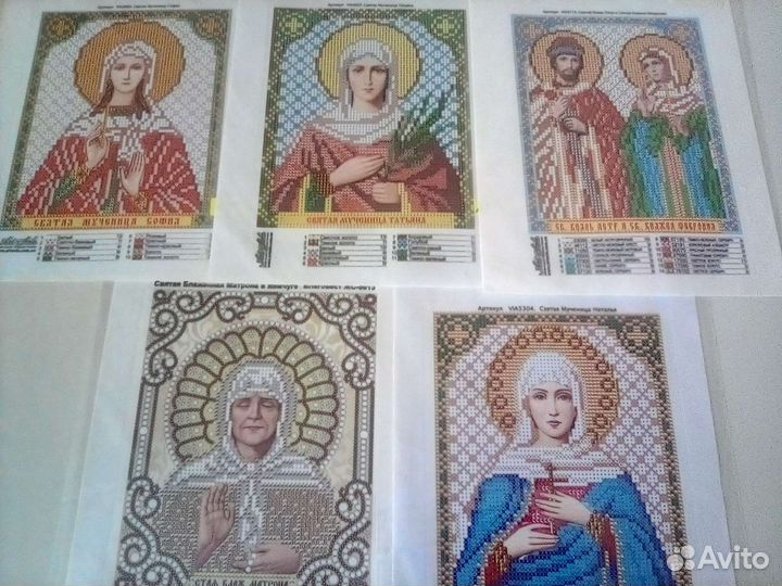 Схемы для вышивки.Бисер Чехия.Стразы. Пайетки