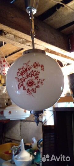 Светильники потолочные молочное стекло СССР