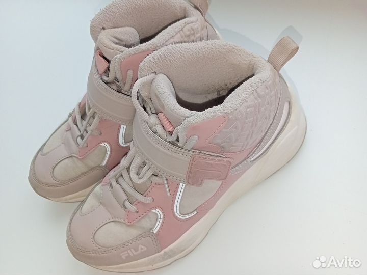 Демисезонные кроссовки на девочку fila размер 35