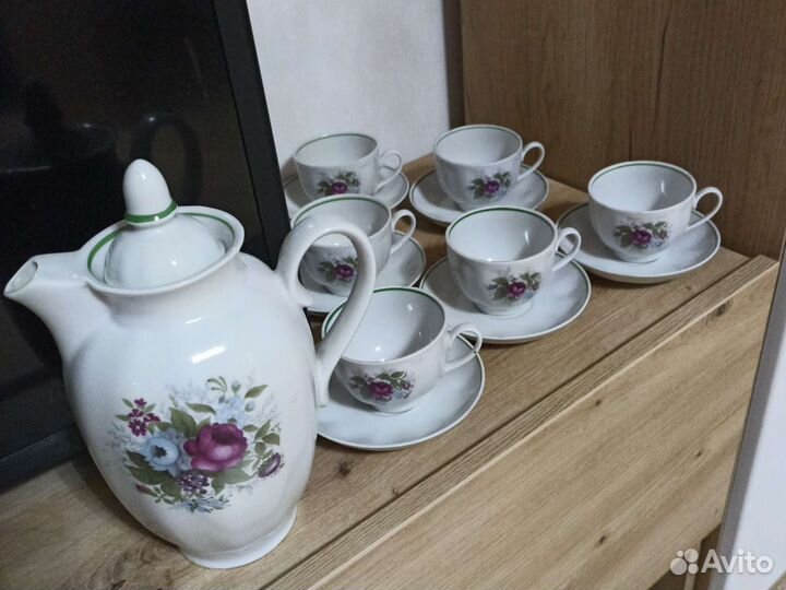 Кофейный сервиз СССР фарфор Дулево