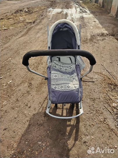 Детские санки коляска