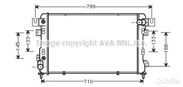Радиатор охлаждения Крайслер Нью Йоркер 1994