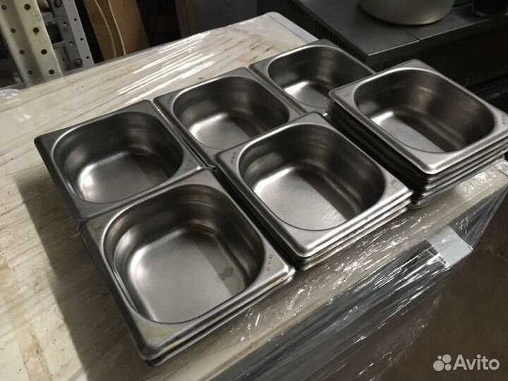 Гастроемкость нержавеющая luxstahl GN 1/6/100 мм