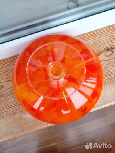 Ваза для цветов, цветное стекло СССР 70г