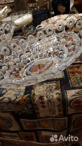 Хрустальные конфетница(фруктовница)