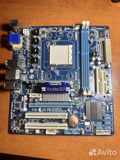 Материнская плата AM3 gigabyte GA-MA78LMT-S2